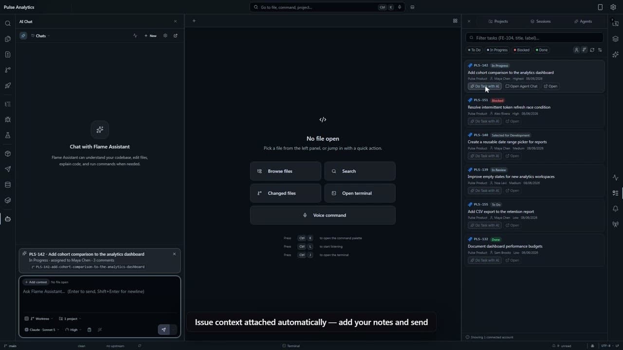Video preview: From a Jira ticket to a reviewed change, without leaving the IDE